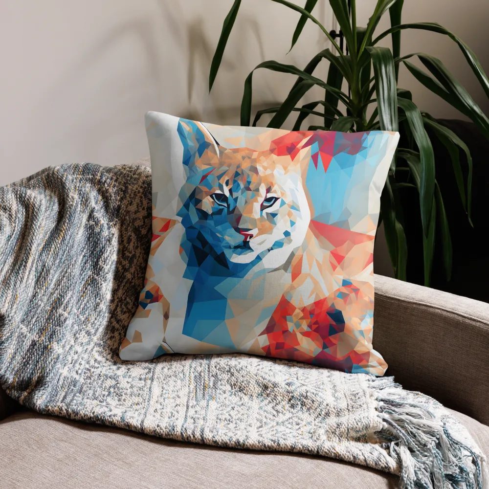 Facets of Feline Wonder | Pillow & Pillow Case | Multiple Sizes