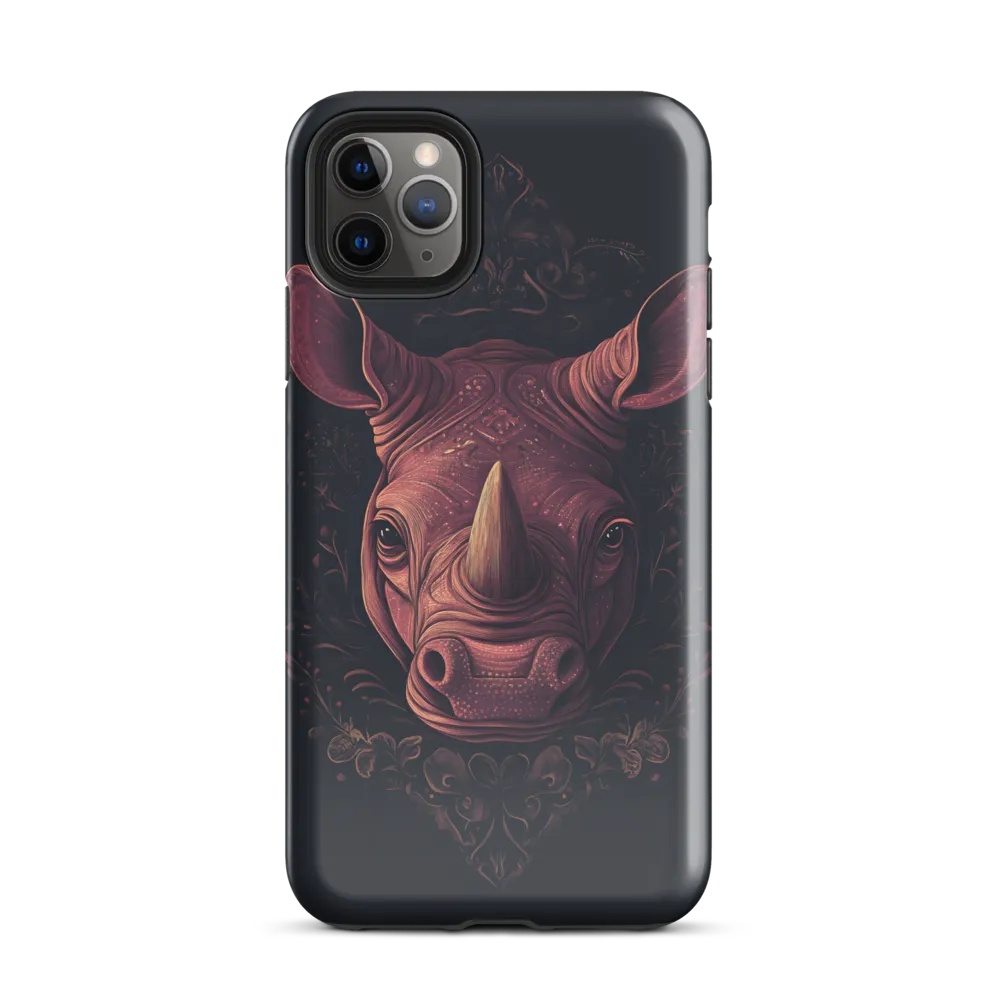 Regal Rhinoceros | Phone Case |  11 Pro Max | Tough Case | Glossy