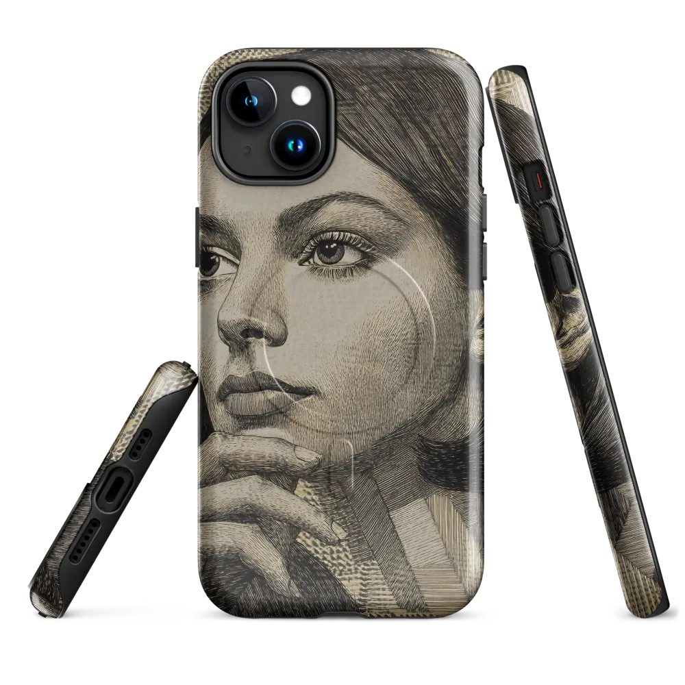 Contemplative Reflection | Phone Case |  15 Plus | MagSafe® Tough Case | Glossy
