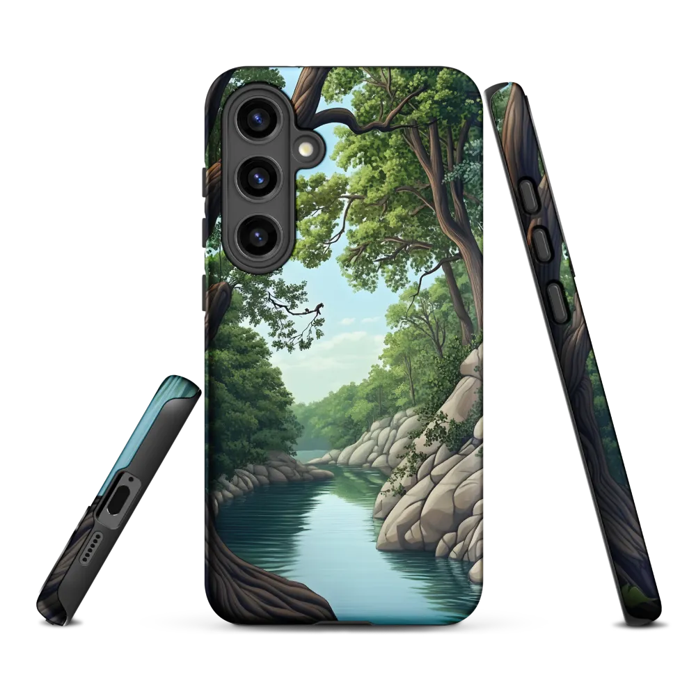 Tranquil Reflections: A Serene River Landscape