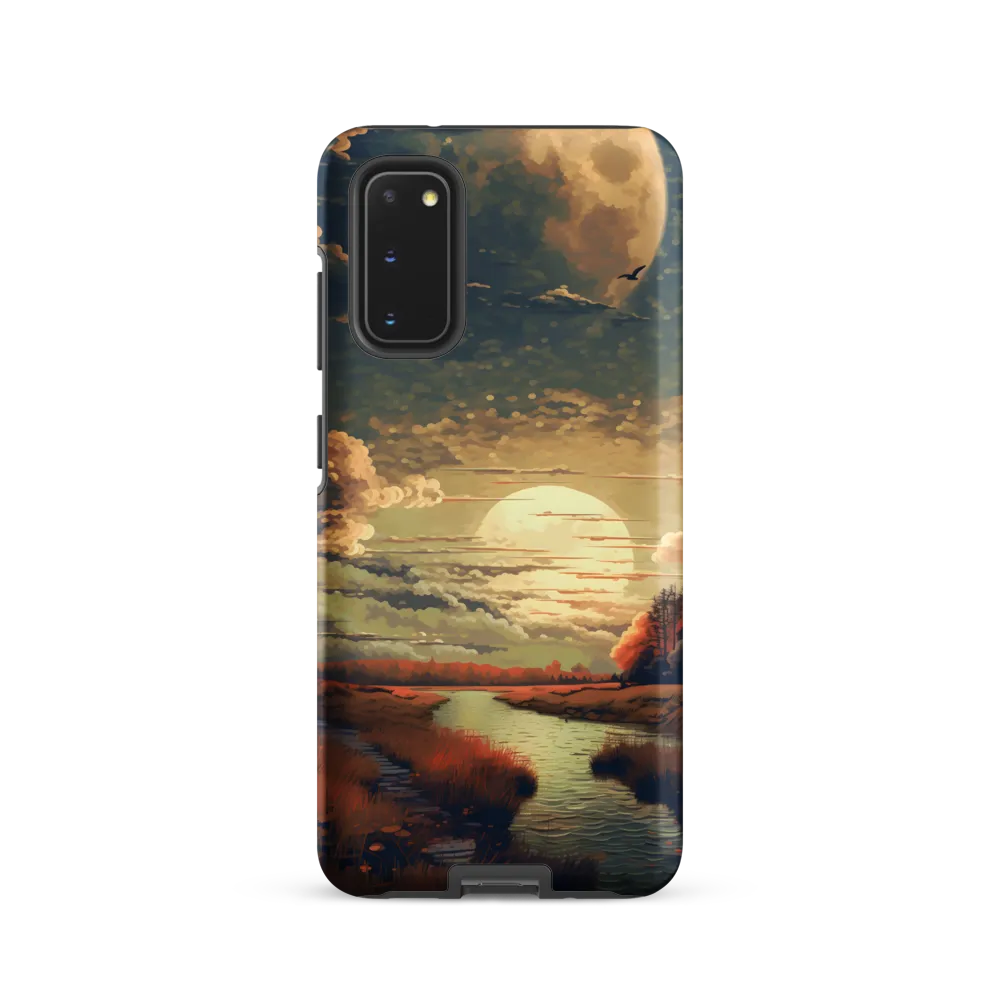 Whispers of Dusk: A Tranquil River Landscape