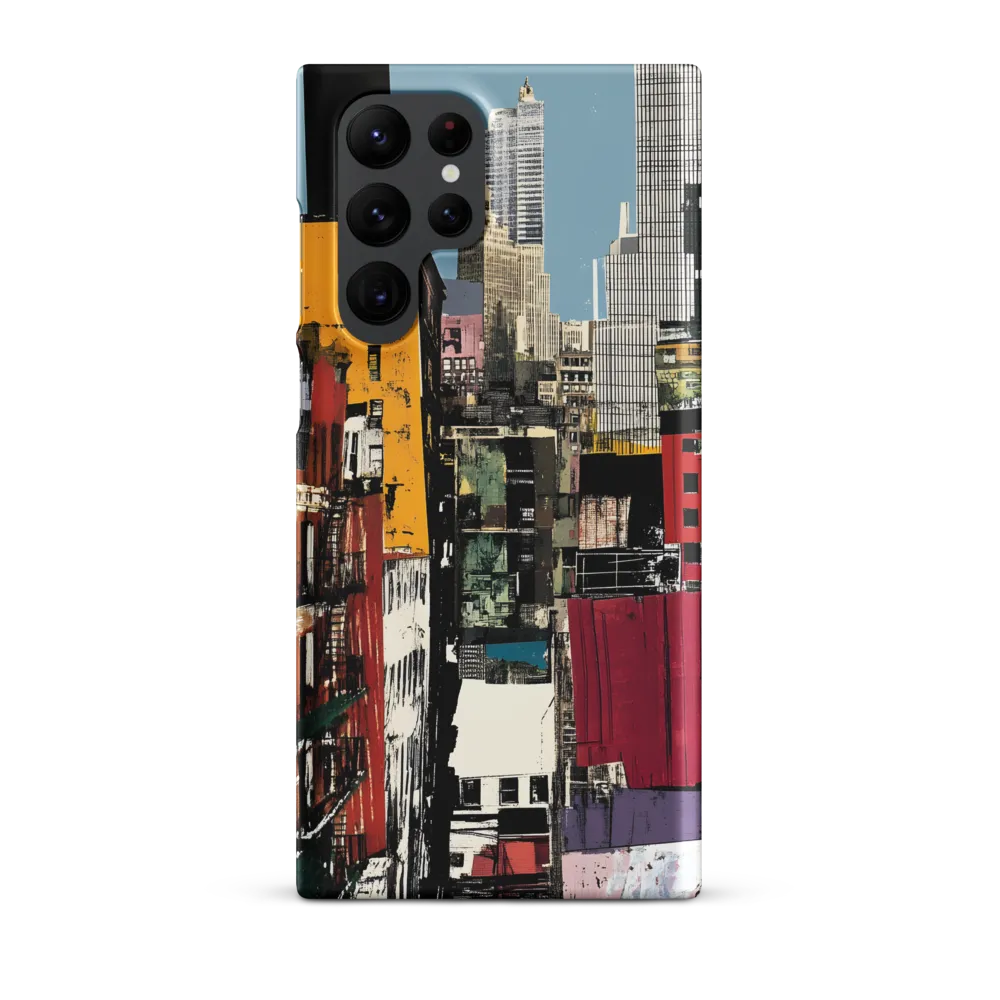 Urban Collage: A Vivid Cityscape | Phone Case |  S22 Ultra | Snap Case | Matte