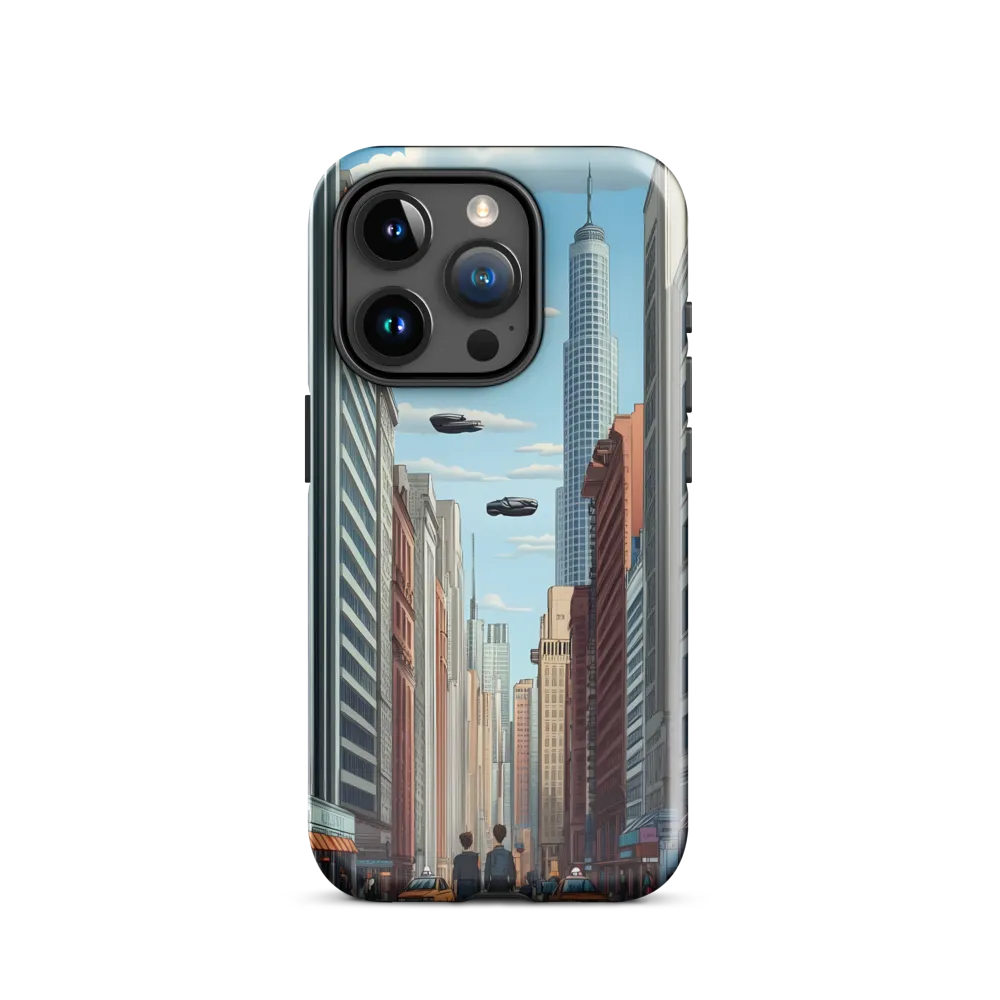Futuristic Stroll through the Urban Skyline