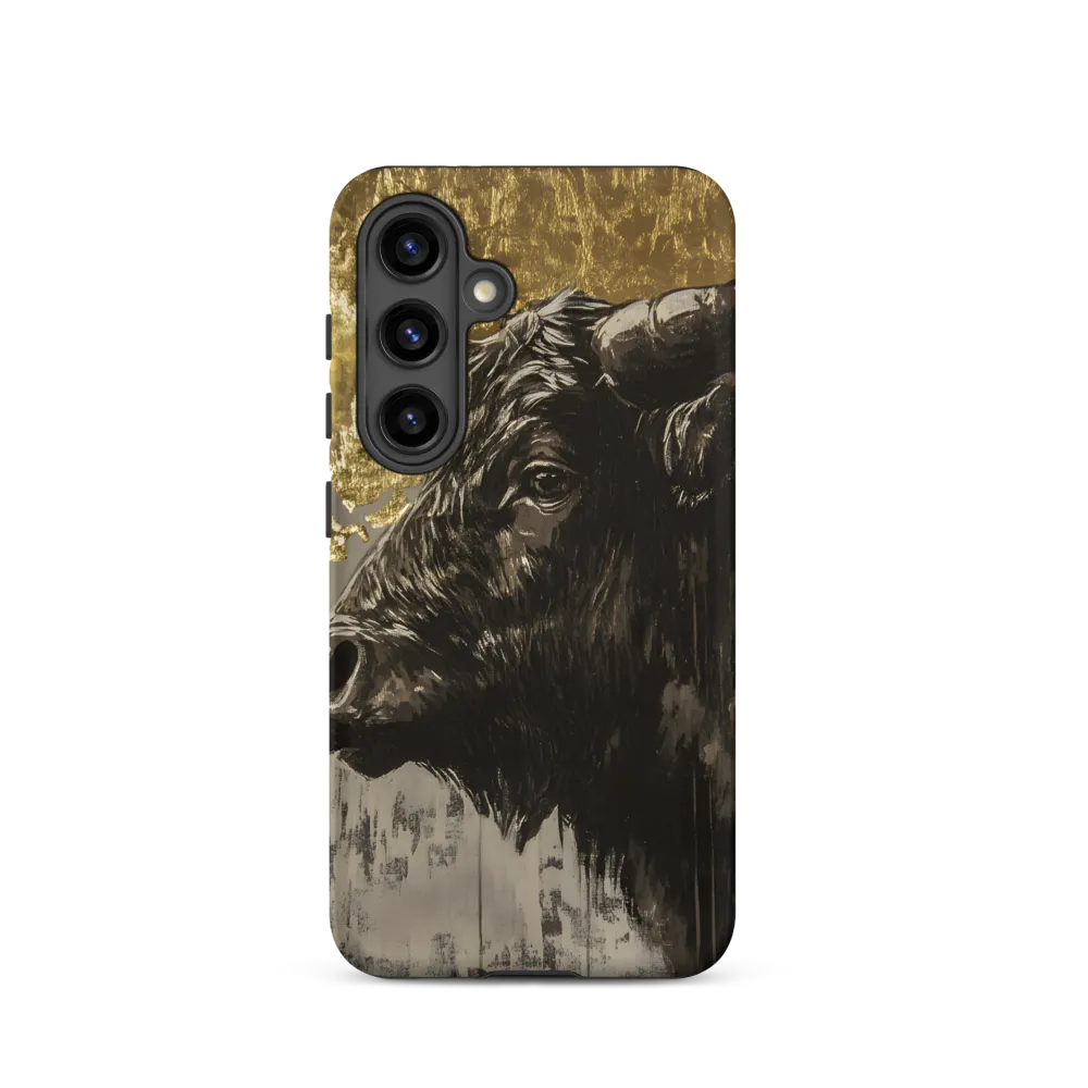 Majestic Bull Against the Golden Horizon