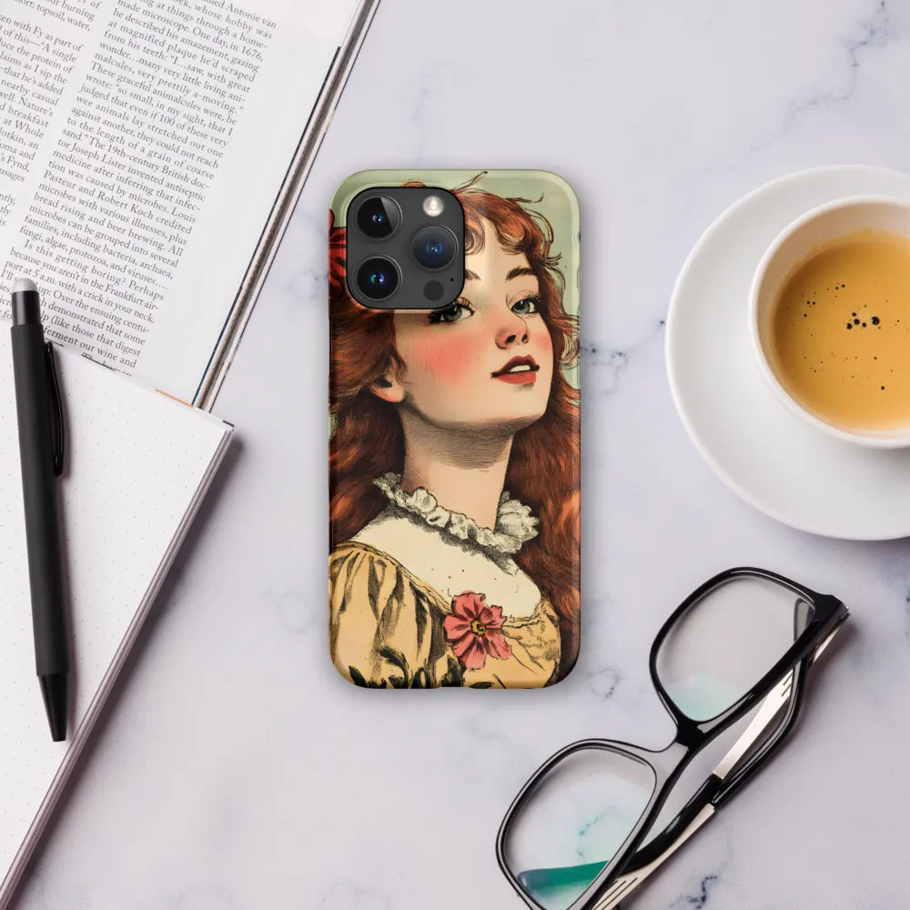 Whimsical Portrait of a Flower-Adorned Girl