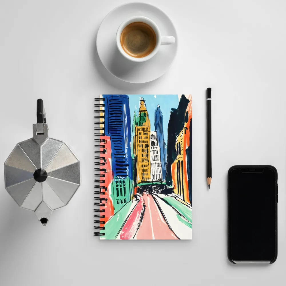 Urban Symphony in Color | Spiral Notebook