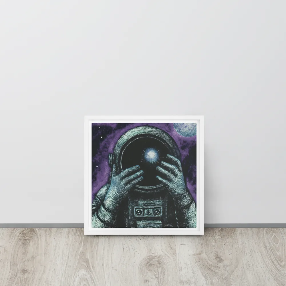 Beyond the Stars | Canvas with White Frame | 12″×12″