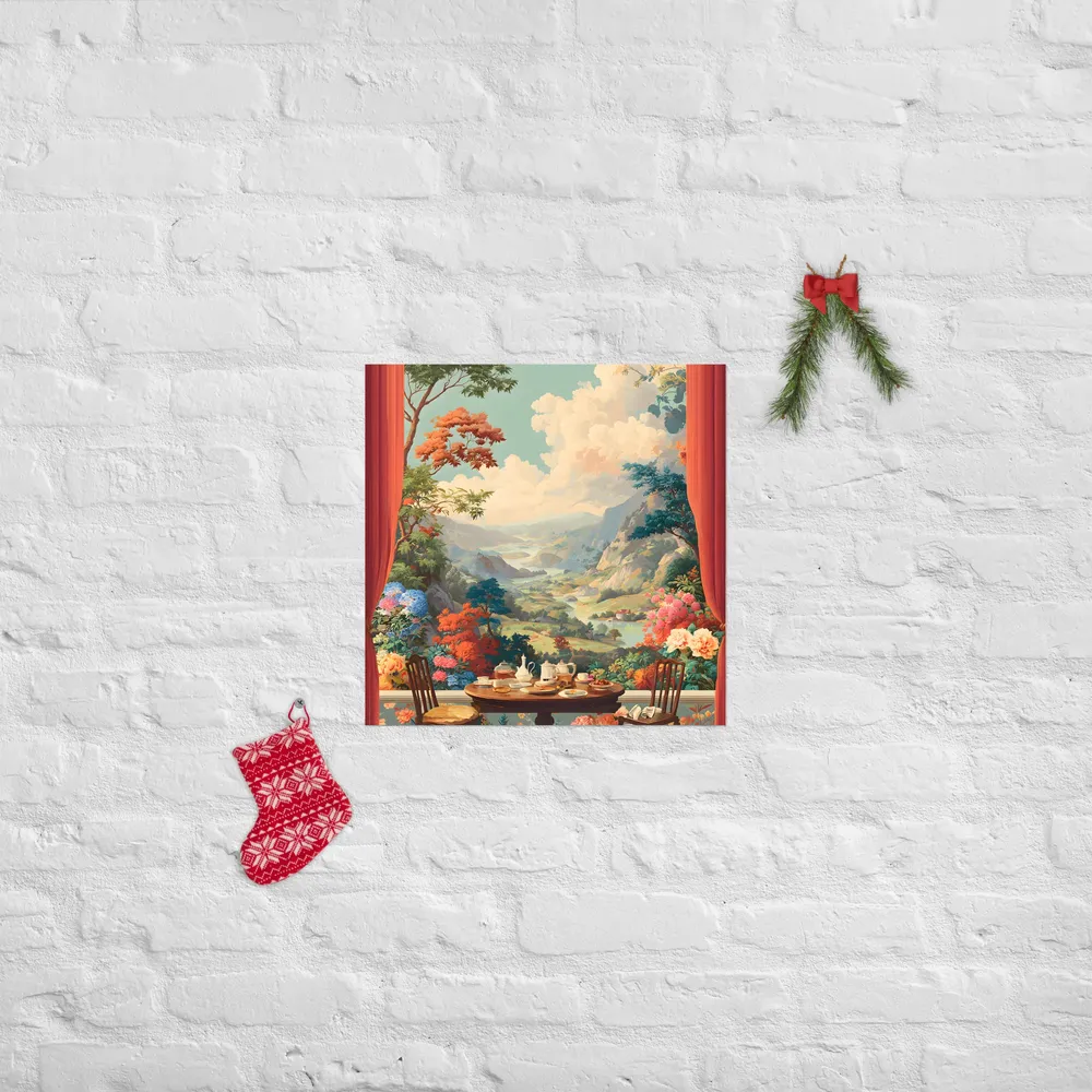 Tea-Time Overlook 
 Poster | 18″x 18″