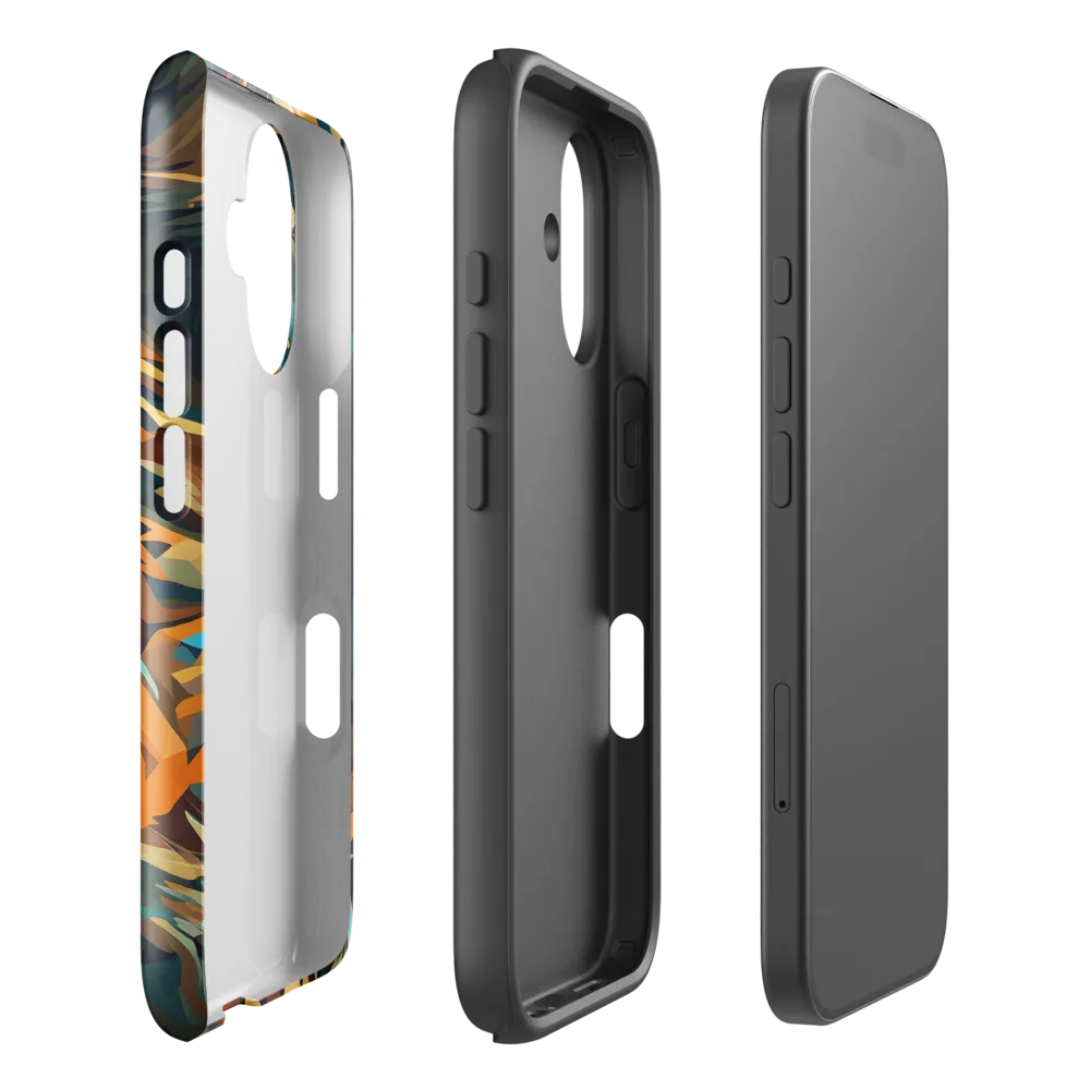 Wild Symphony: Abstract Tigers | Phone Case |  16 | Tough Case | Glossy