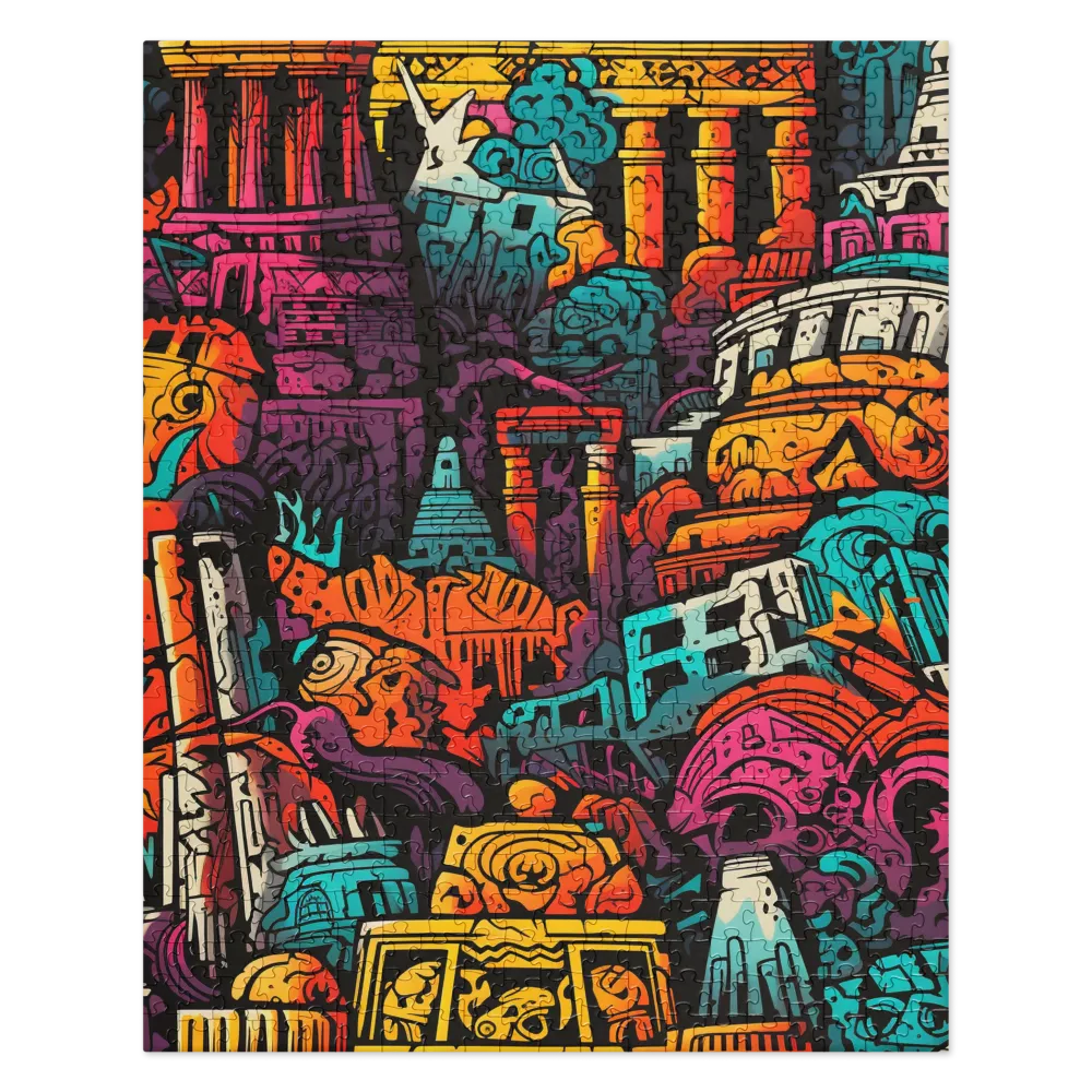 Vibrant Urban Surrealism | Jigsaw Puzzle | 520 pieces