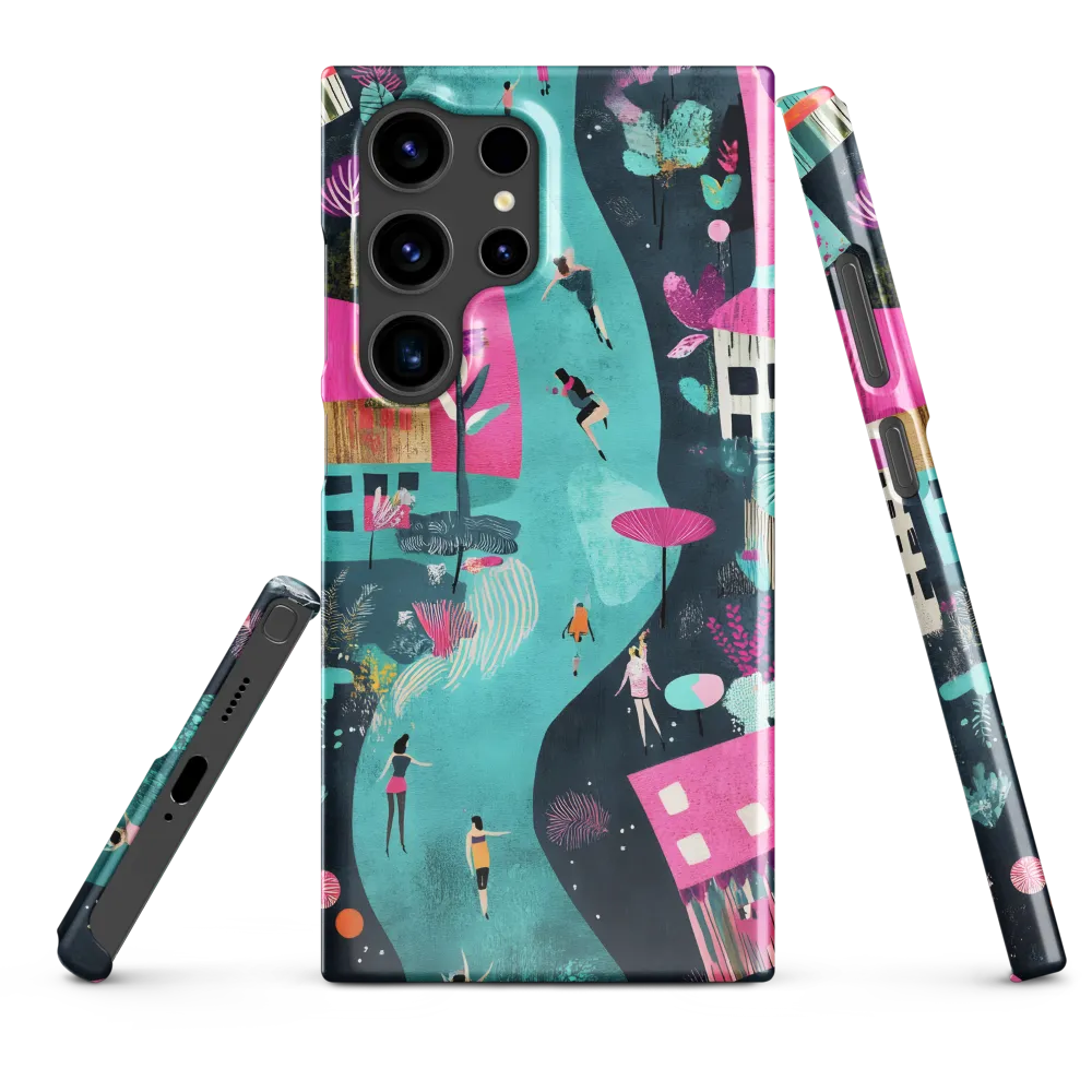 Whimsical Journey Through a Vibrant Landscape | Phone Case |  S24 Ultra | Snap Case | Glossy