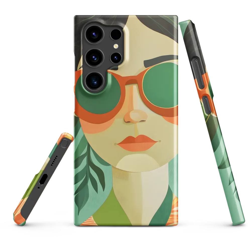 Bold Serenity: A Modern Portrait | Phone Case |  S24 Ultra | Snap Case | Matte