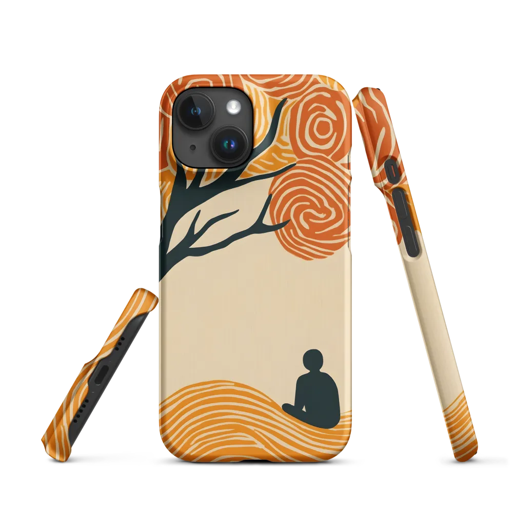 Silent Reflections under Swirling Leaves | Phone Case |  15 | Snap Case | Matte
