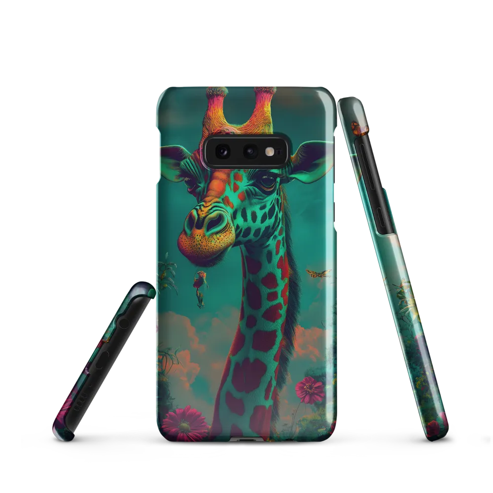 Whimsical Giraffe Among Blossoms