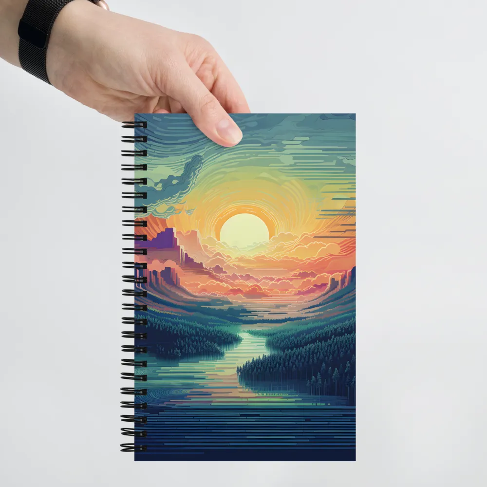 Elysium at Dusk | Spiral Notebook