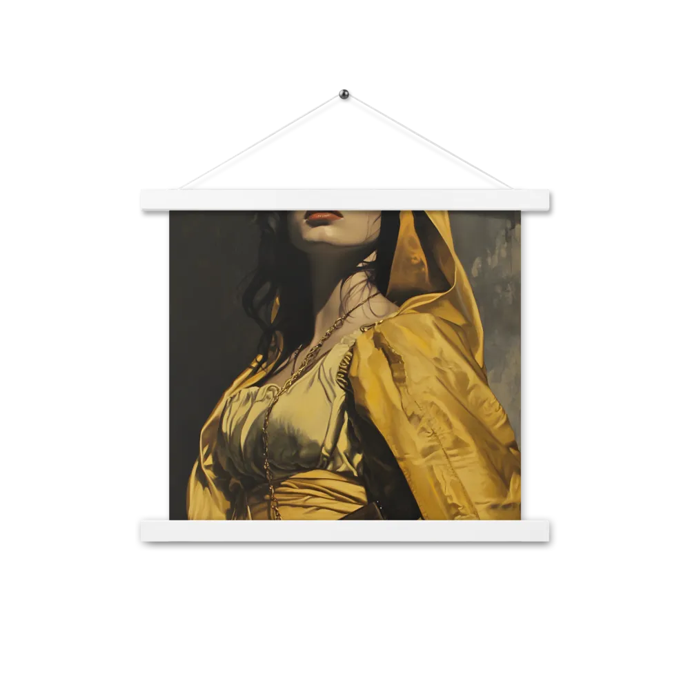 Veiled Confidence | Poster With White Wood Hanger | 14″×14″