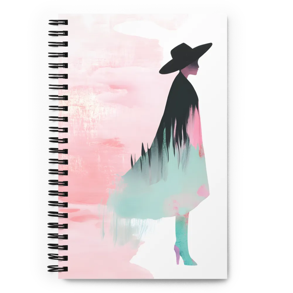 Elegance in Silhouette | Spiral Notebook