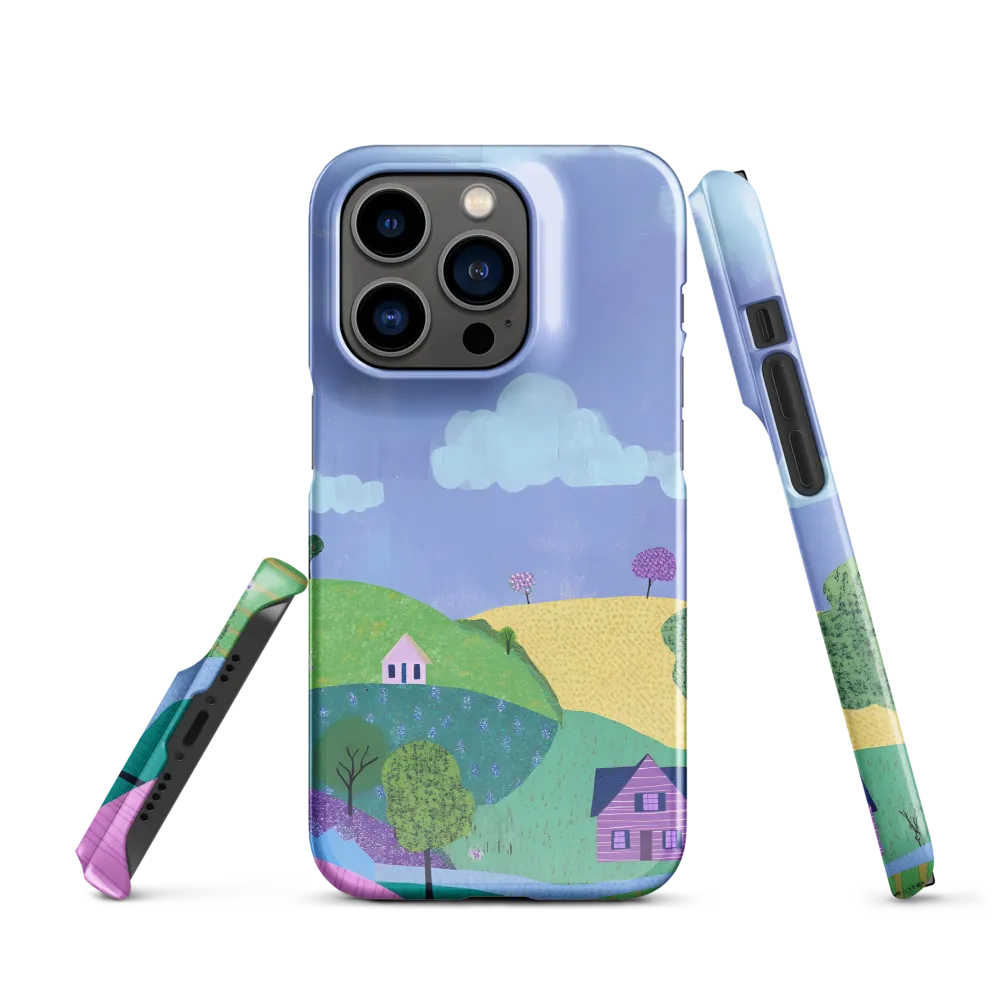 Whimsical Hills and Quaint Homes | Phone Case |  14 Pro | Snap Case | Glossy