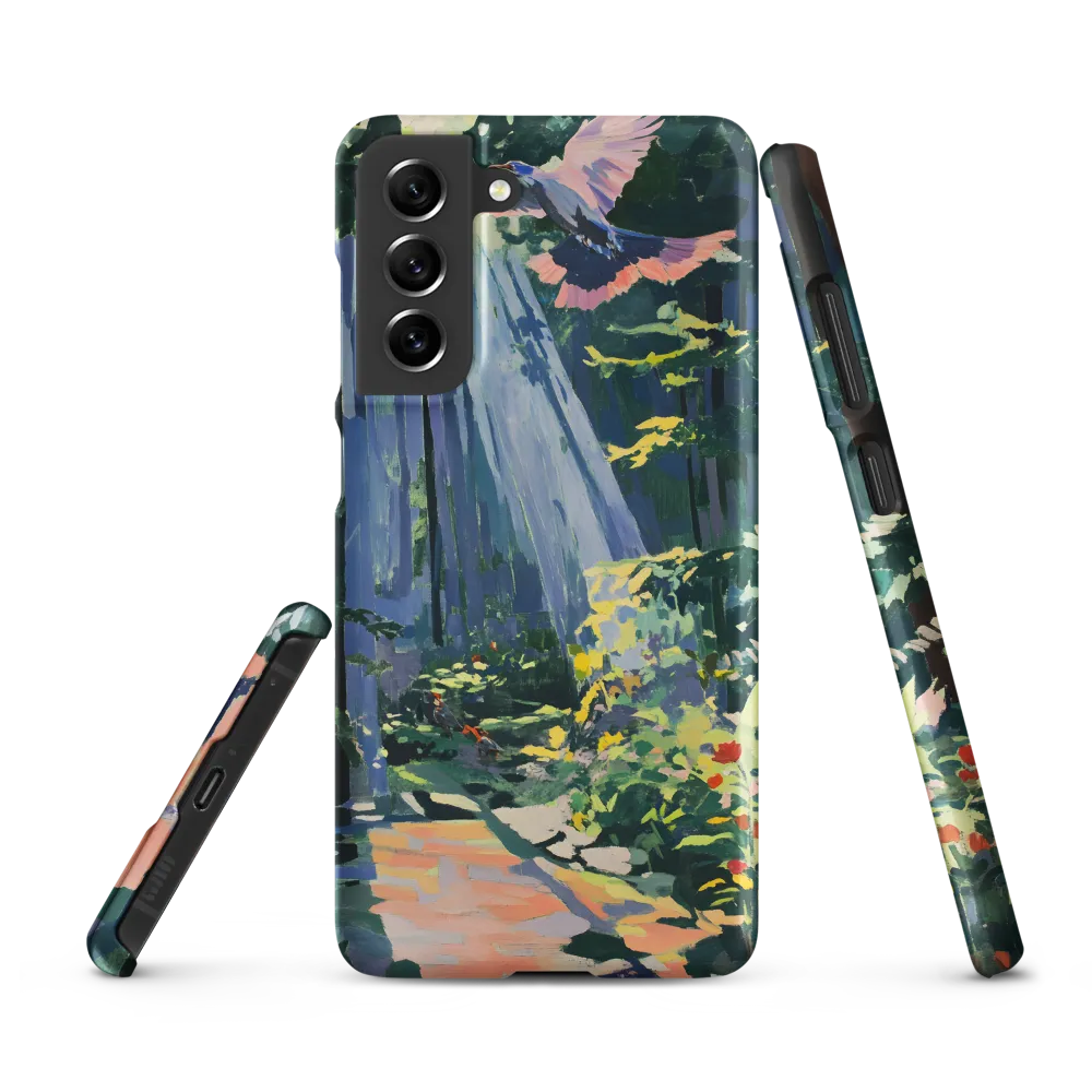 Flight of Light: A Serene Forest | Phone Case |  S21 FE | Snap Case | Matte