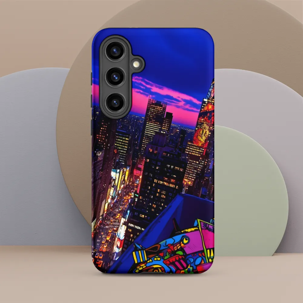 Neon Twilight: A City in Vibrance