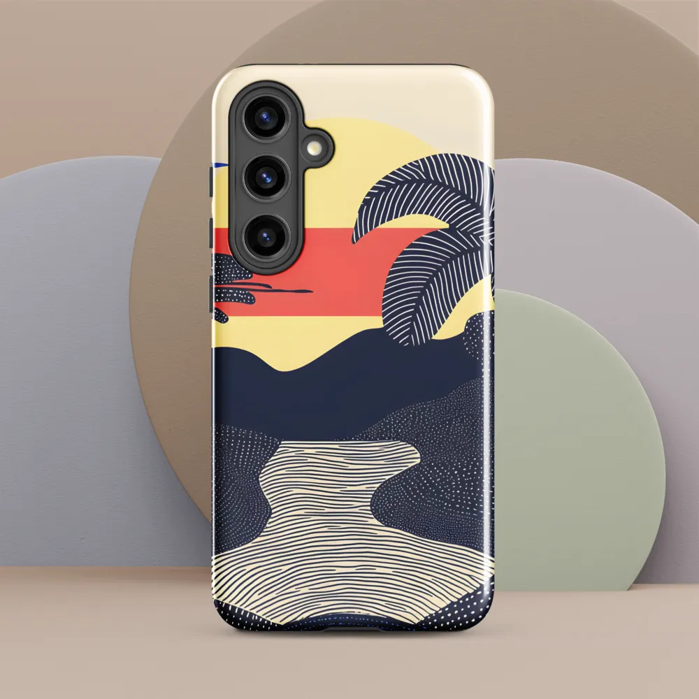 Tranquil Sunset in Modern Minimalism