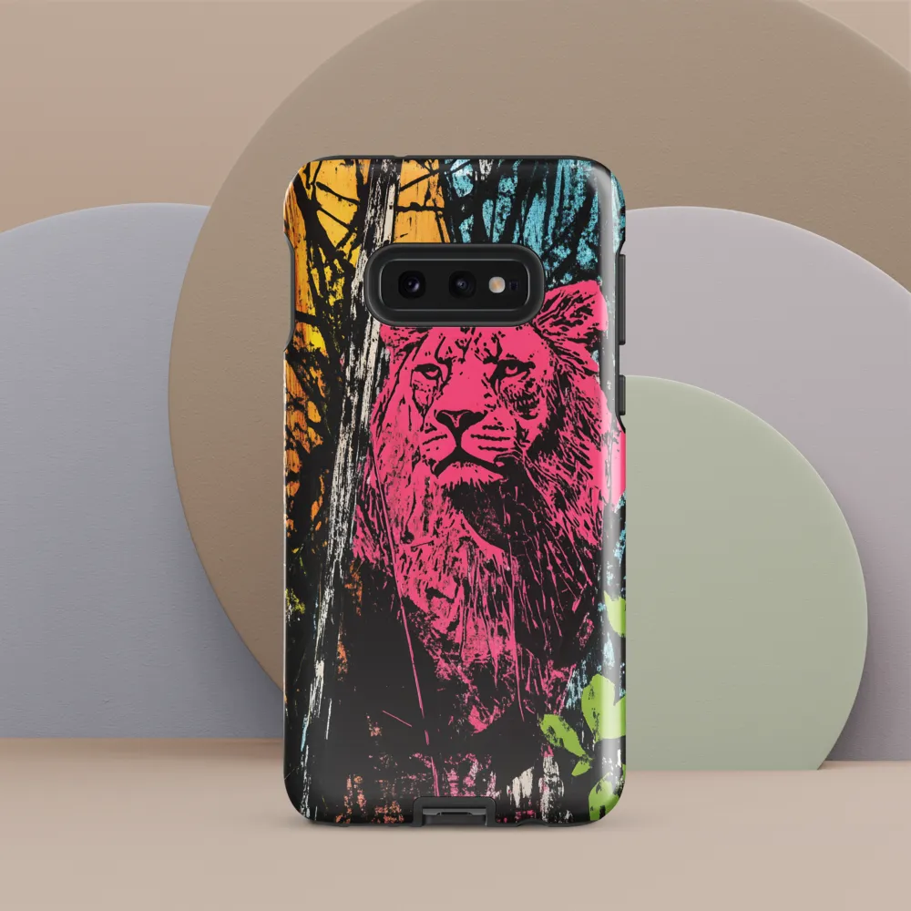 Fierce Vibrance: The Pink Lion