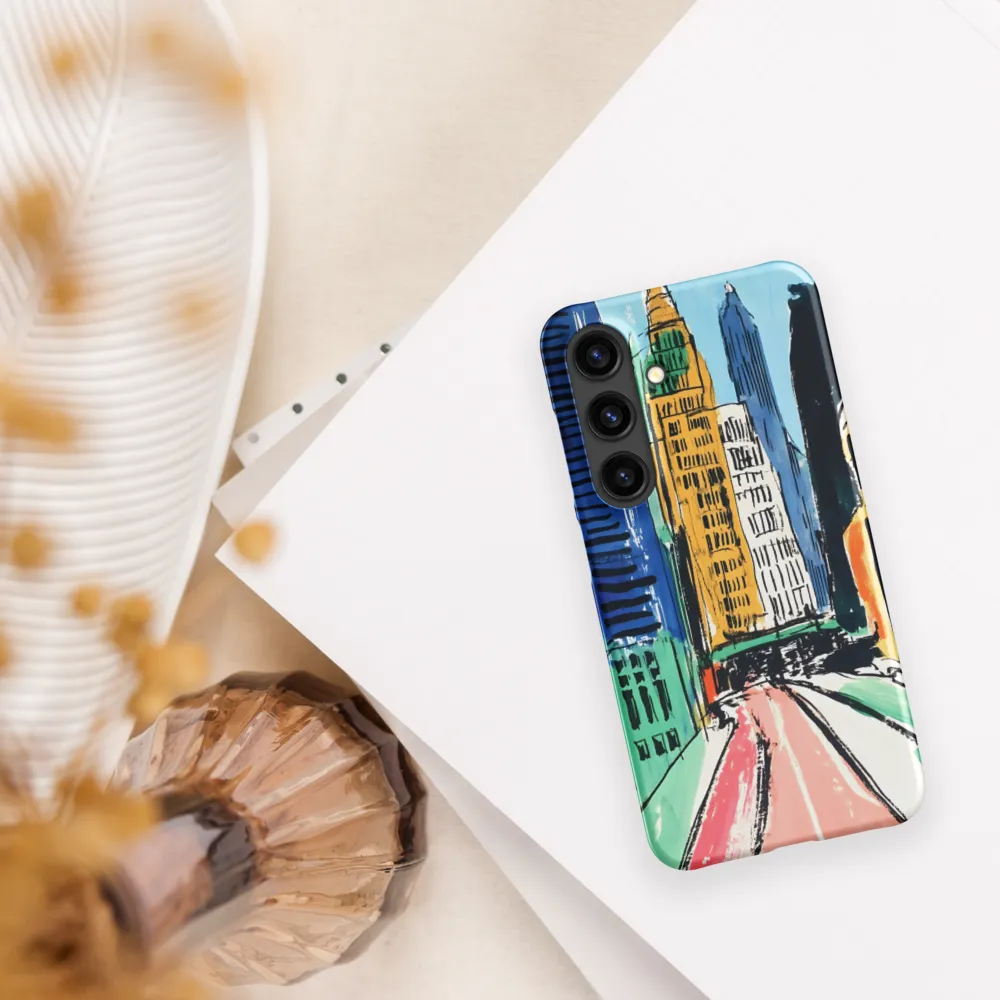 Urban Symphony in Color | Phone Case |  S24 | Snap Case | Matte