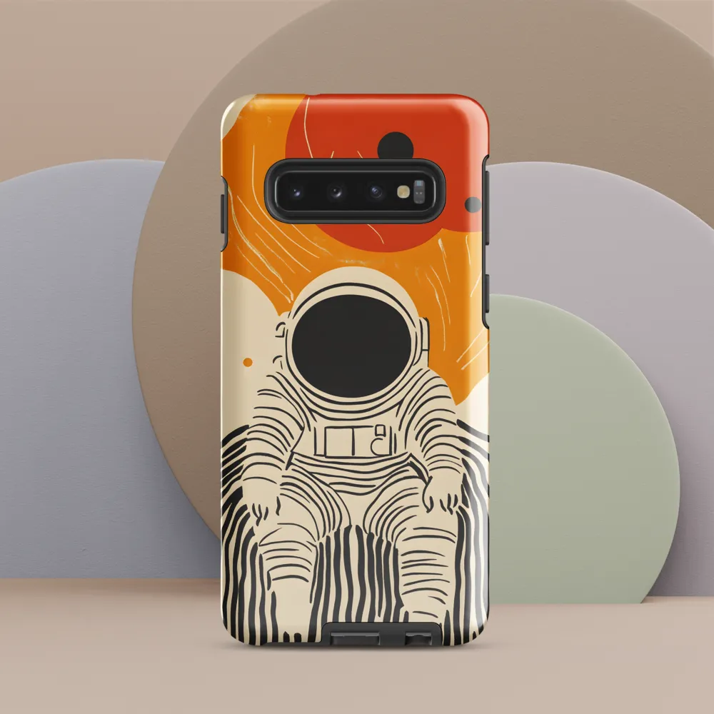 Astronaut in Cosmic Thoughts | Phone Case |  S10 | Tough Case | Glossy