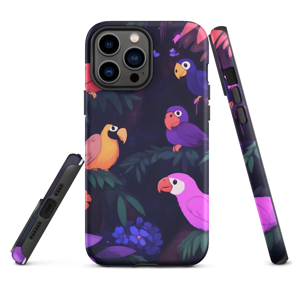 Tropical Parrot Playground | Phone Case |  13 Pro Max | Tough Case | Matte