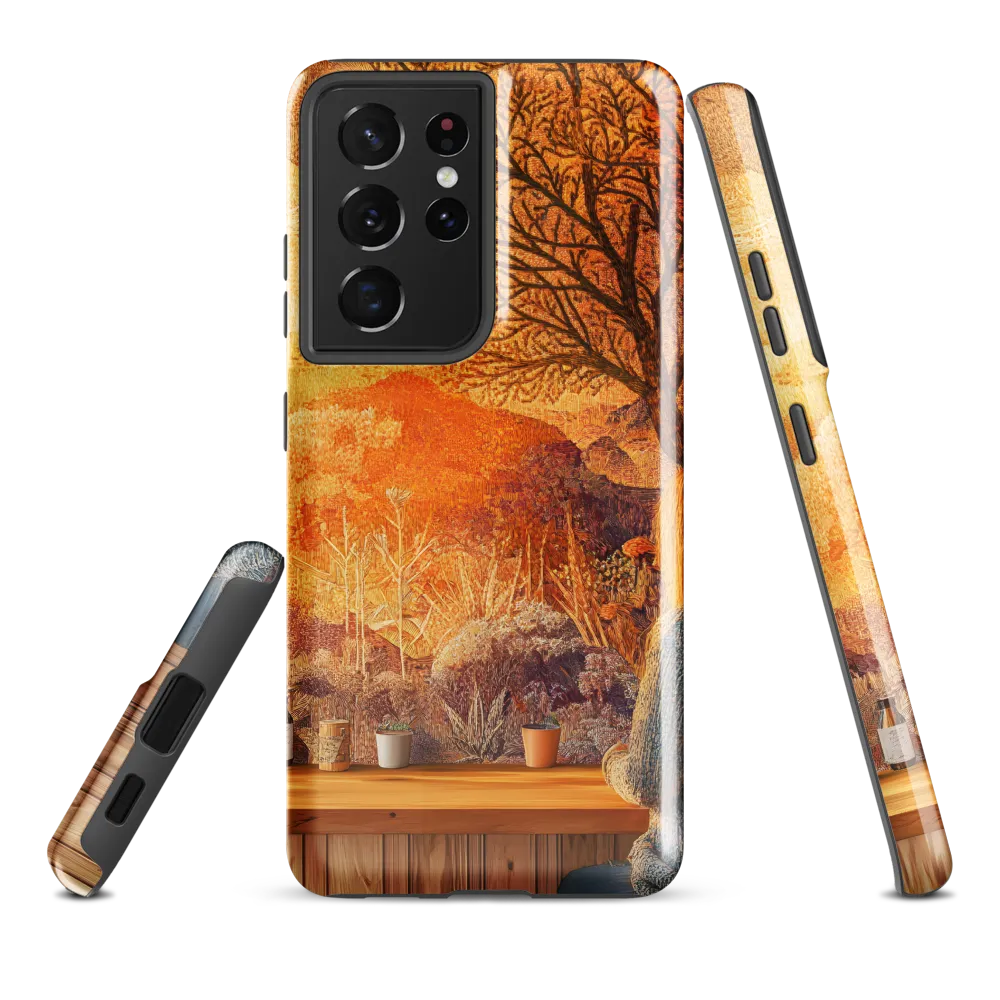 Whispers of a Golden Sunset | Phone Case |  S21 Ultra | Tough Case | Glossy