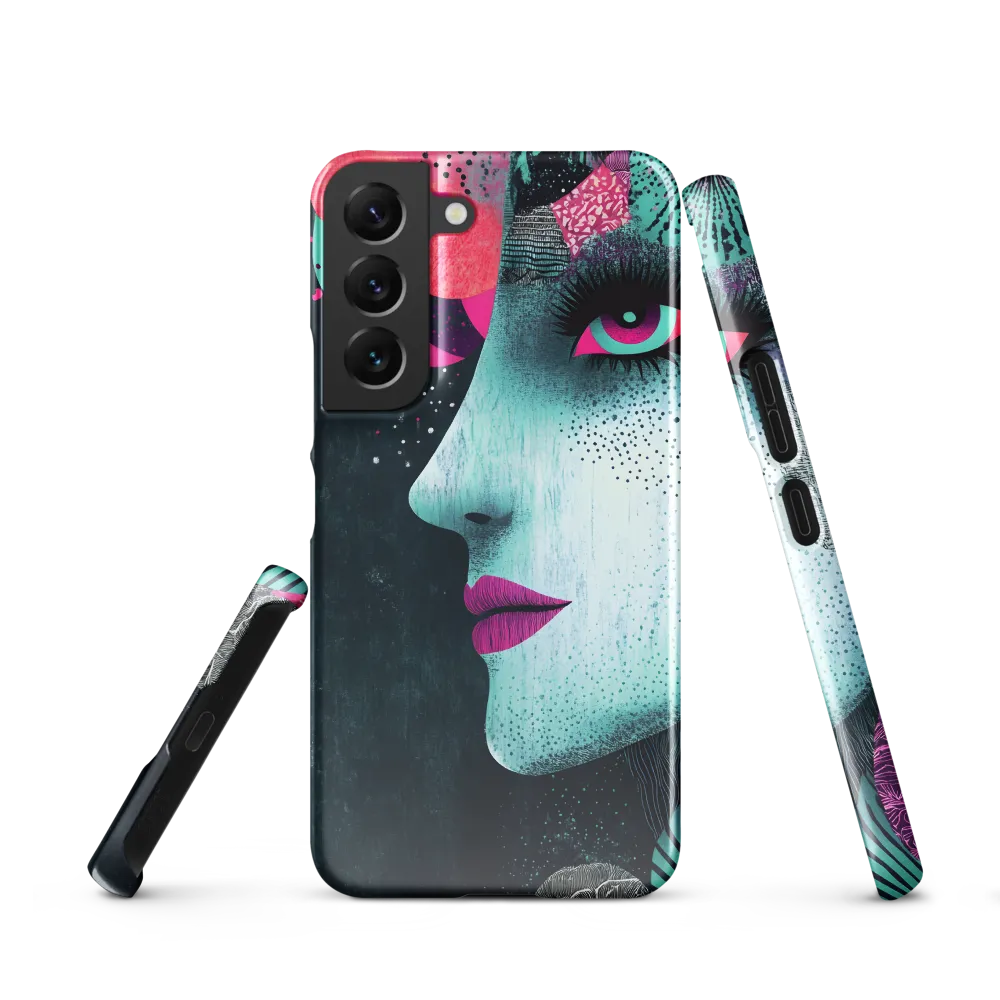 Mystical Beauty in Blue and Pink | Phone Case |  S22 | Snap Case | Glossy