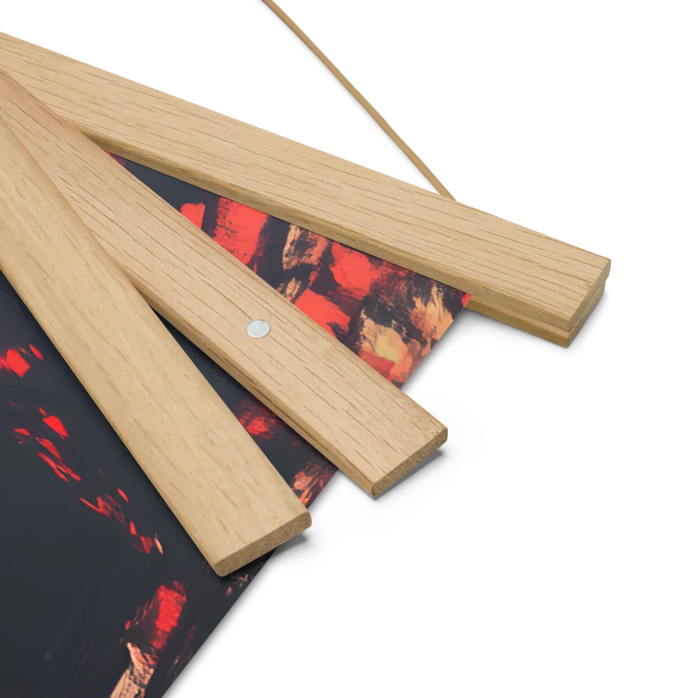 Whispers of Melancholy | Poster With Oak Wood Hanger | 18″×18″