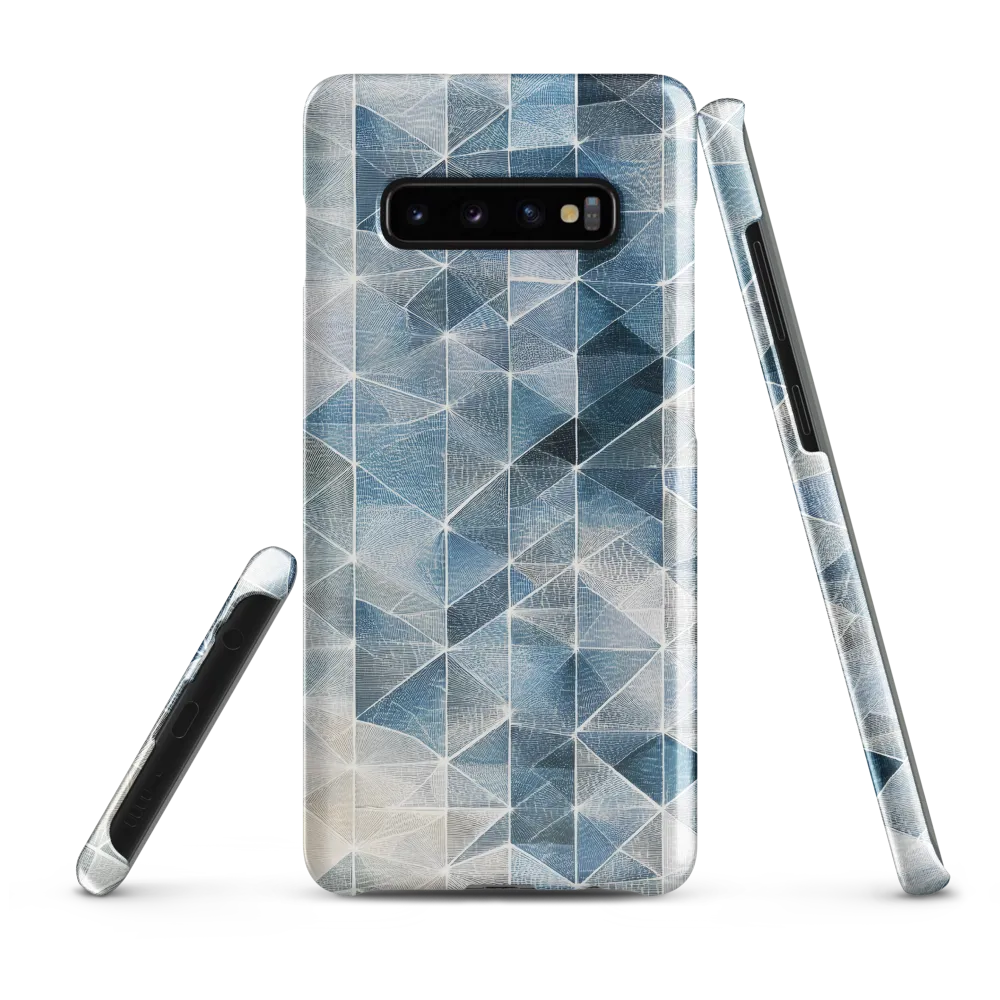 Geometric Harmony in Blue | Phone Case |  S10 Plus | Snap Case | Glossy