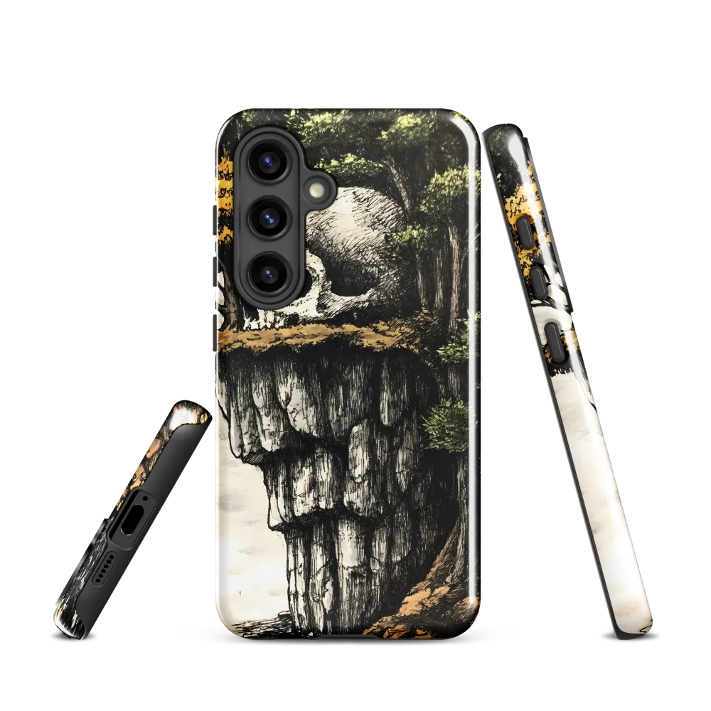 The Whispering Skull: A Surreal Encounter with Nature | Phone Case |  S24 | Tough Case | Glossy