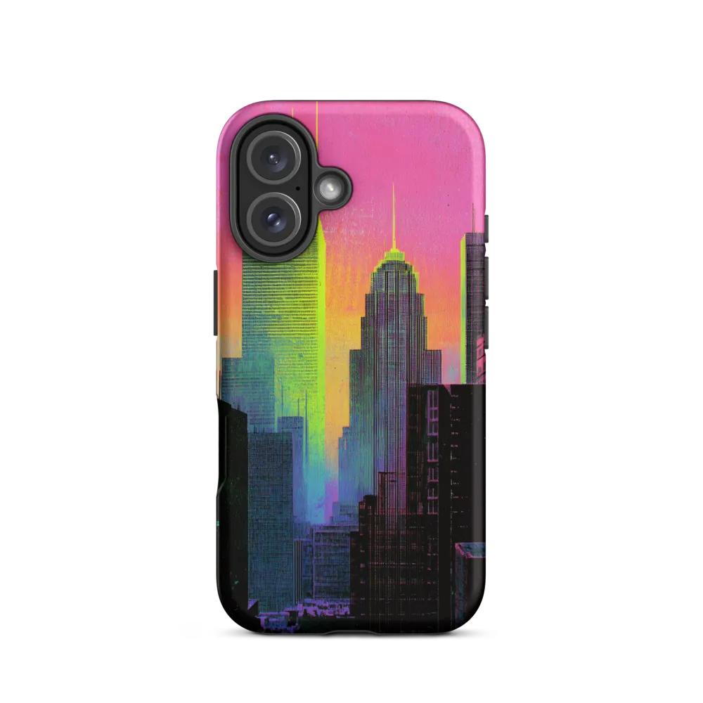 Neon Dreamscape: A Synthwave City | Phone Case