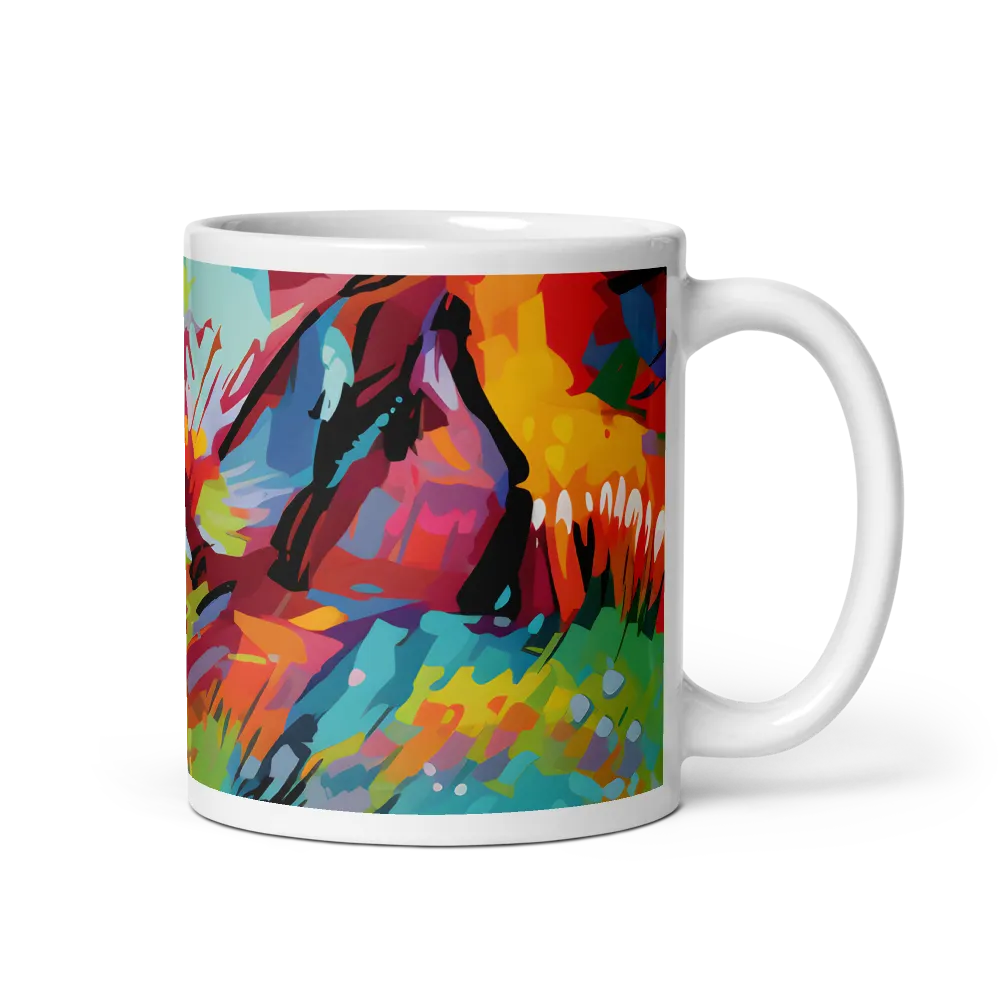 Colorful Lizard: An Abstract Adventure | Mug with White inside | 11 oz