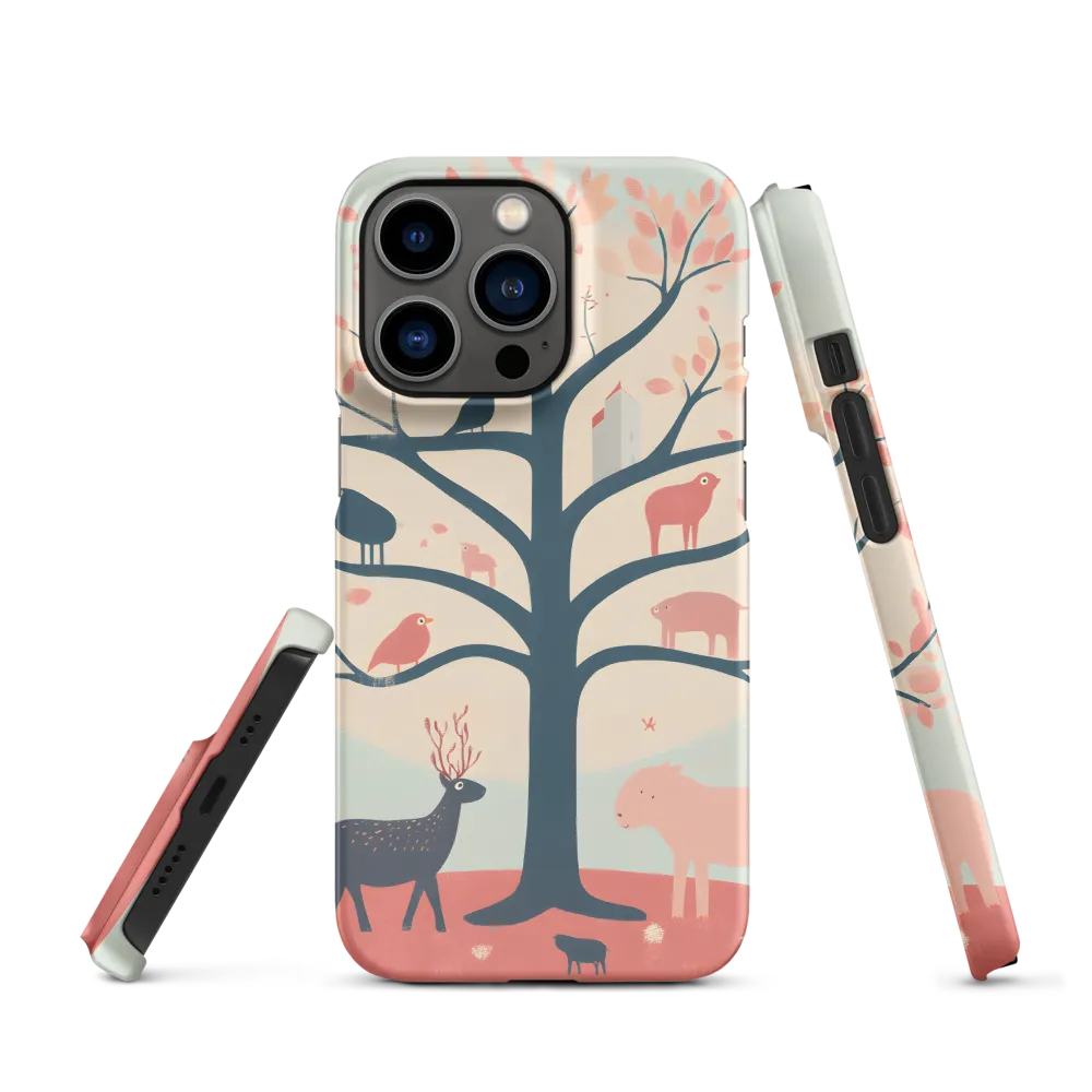 Whimsical Tree with Playful Creatures
