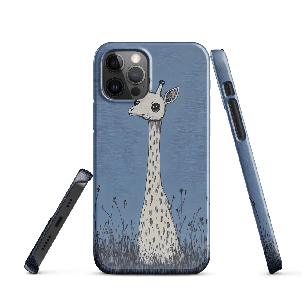 Whimsical Giraffe in Blue
