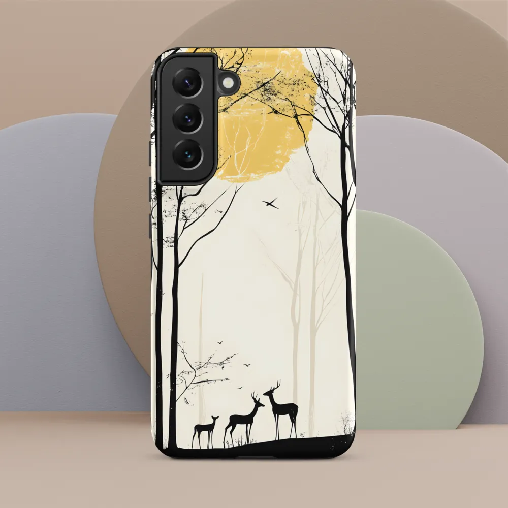 Silhouetted Serenity | Phone Case |  S22 Plus | Tough Case | Matte