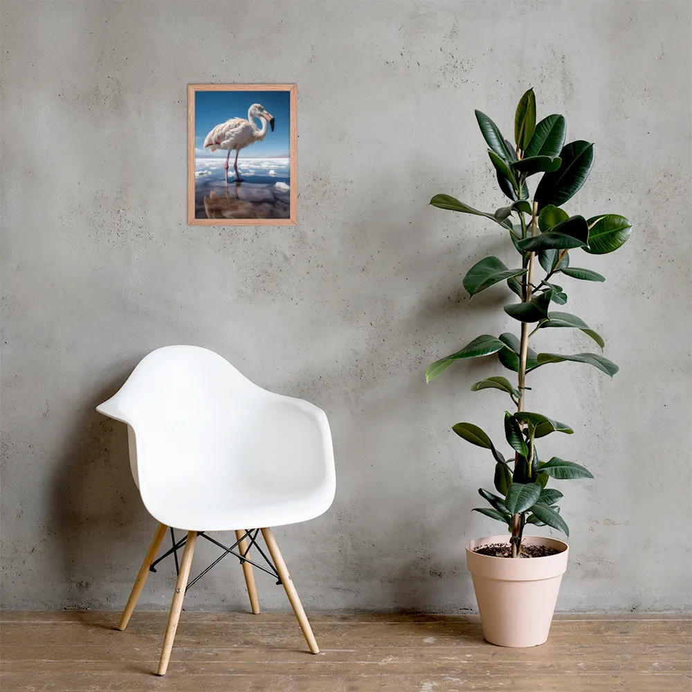 Graceful Solitude of a Flamingo