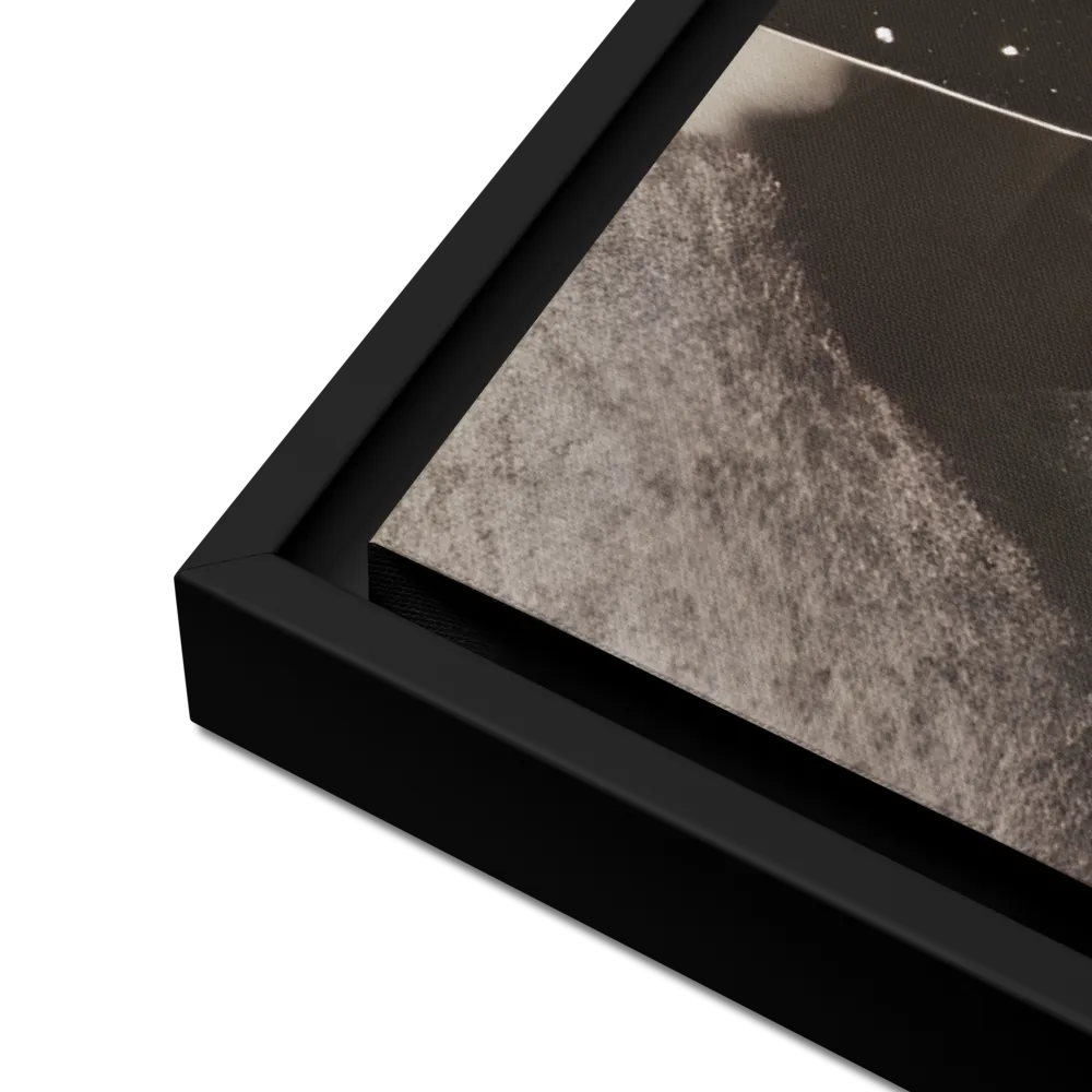 Celestial Elegance | Canvas with Black Frame | 24″×36″