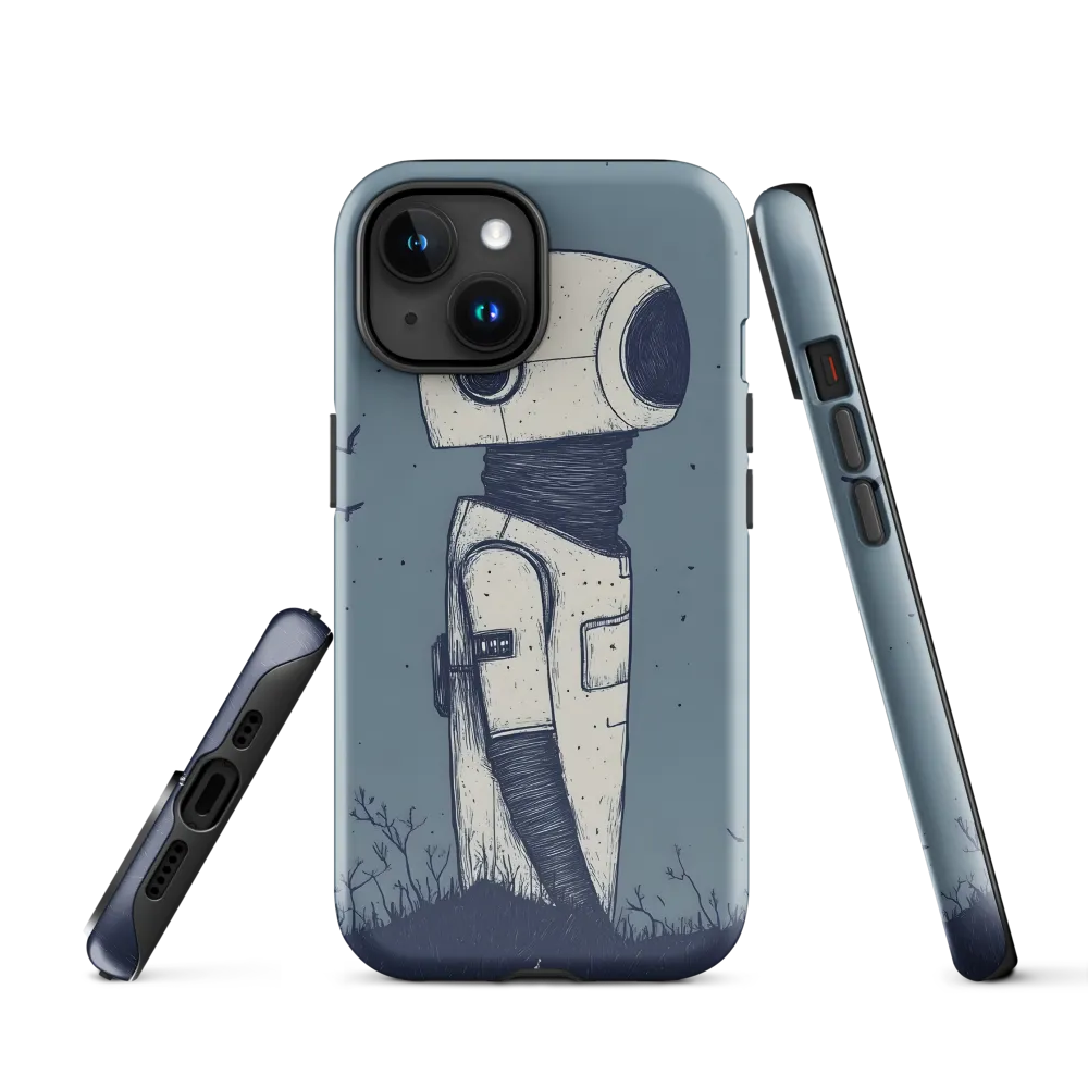 Contemplative Robot in a Barren Landscape