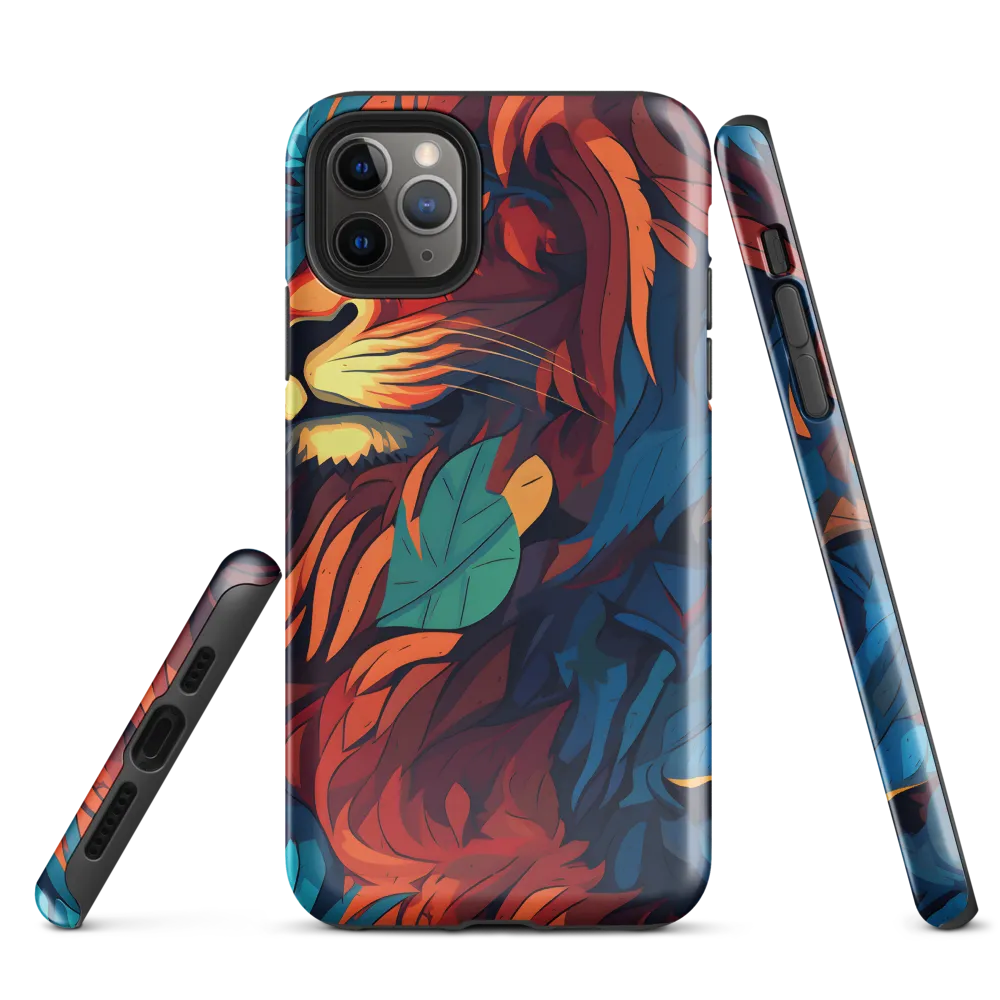 Harmony of Strength: The Lion and Nature | Phone Case |  11 Pro Max | Tough Case | Glossy