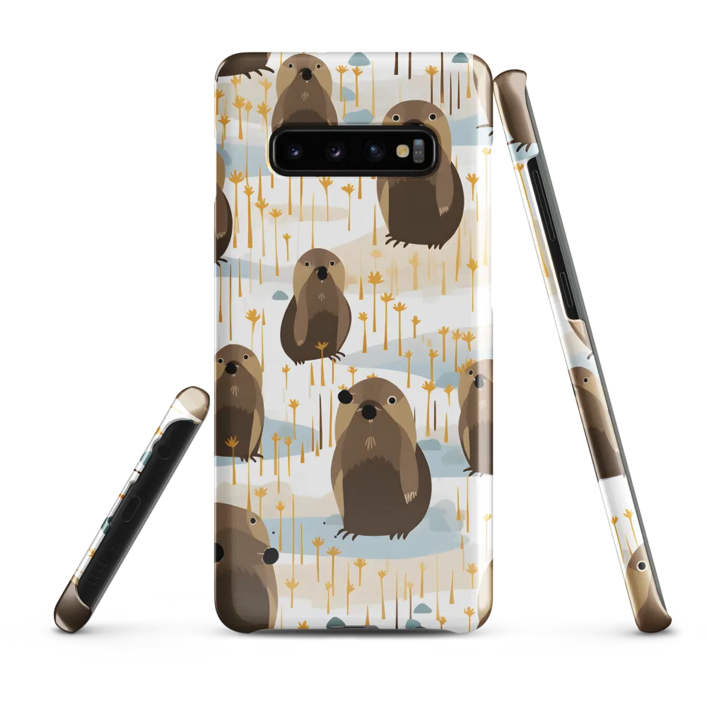 Whimsical Waters: A Celebration of Otters and Seals | Phone Case |  S10 Plus | Snap Case | Glossy