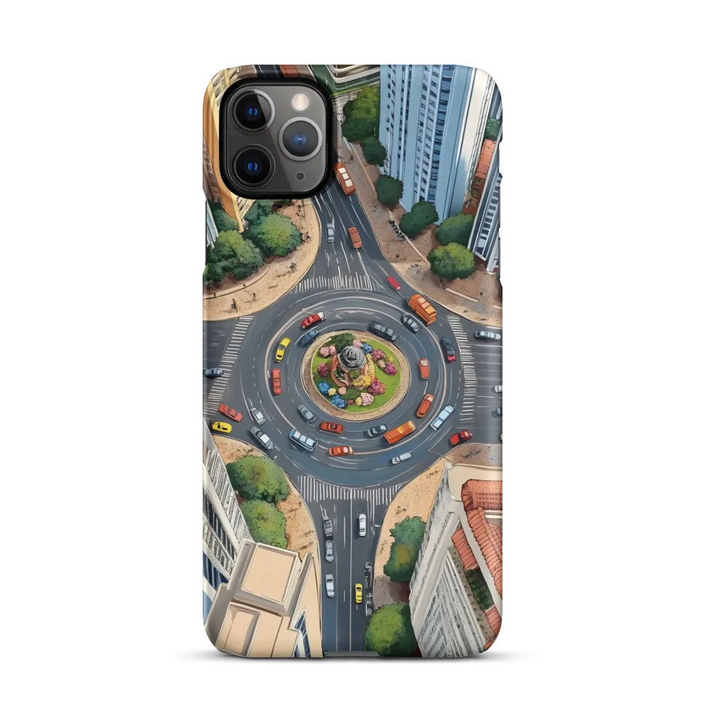 Urban Symphony: Aerial Vision of City Life | Phone Case |  11 Pro Max | Snap Case | Matte