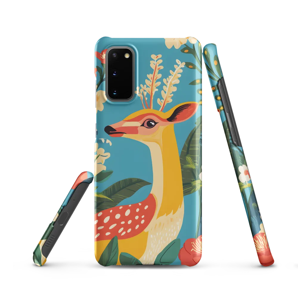 Serene Majesty: A Vibrant Deer Amidst Flora