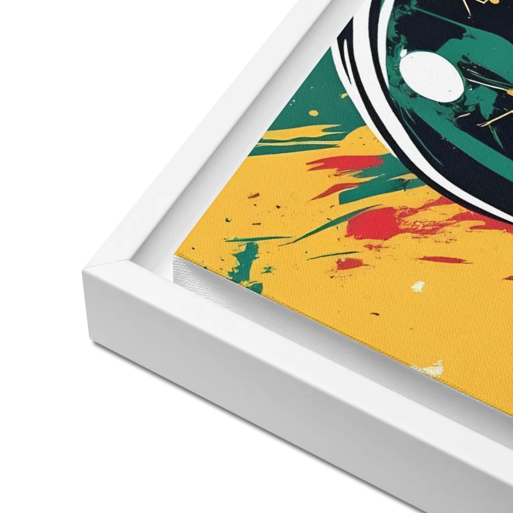 Galactic Explorer: A Modern Odyssey | Canvas with White Frame | 18″×24″
