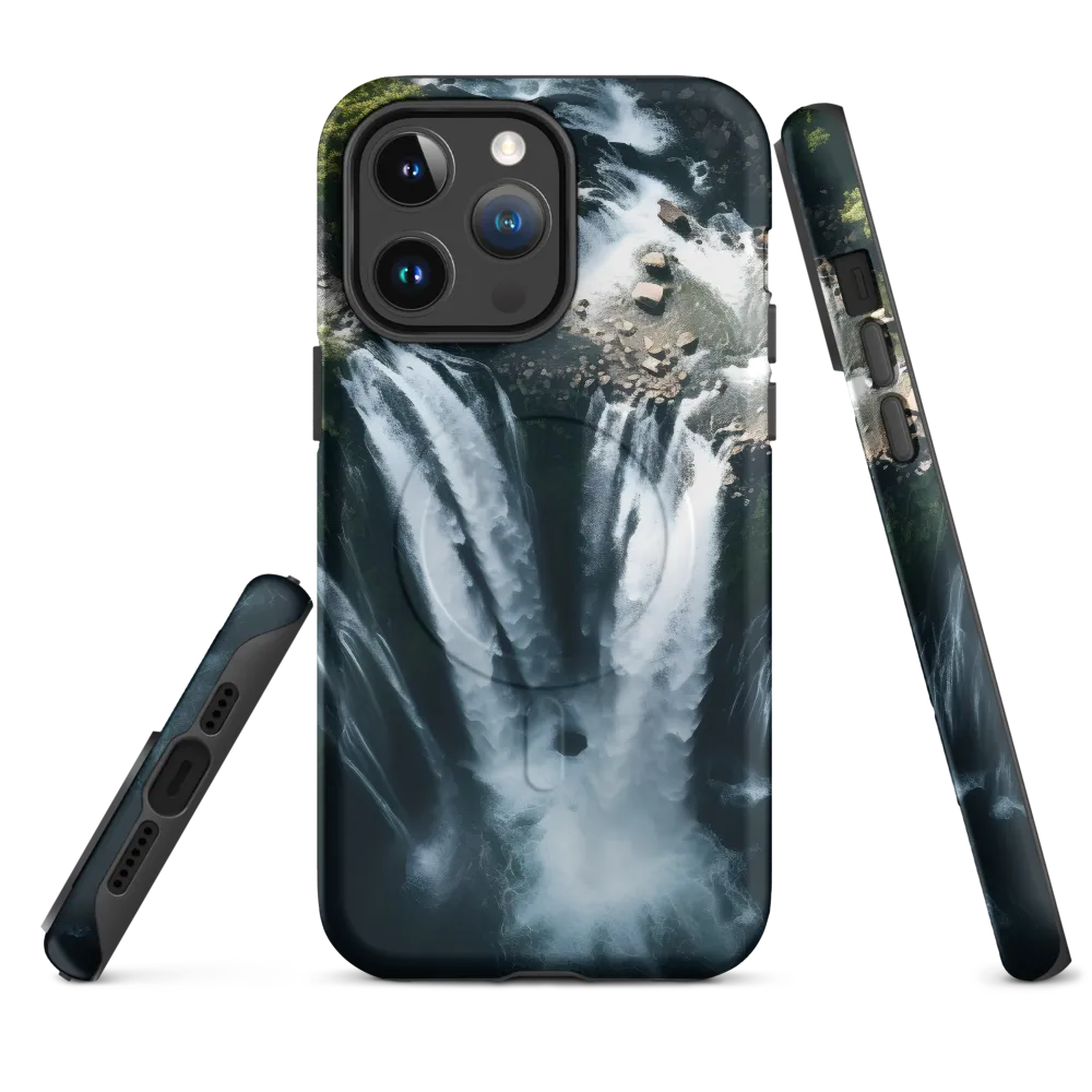 Nature's Power: The Cascading Waterfall | Phone Case |  14 Pro Max | MagSafe® Tough Case | Matte