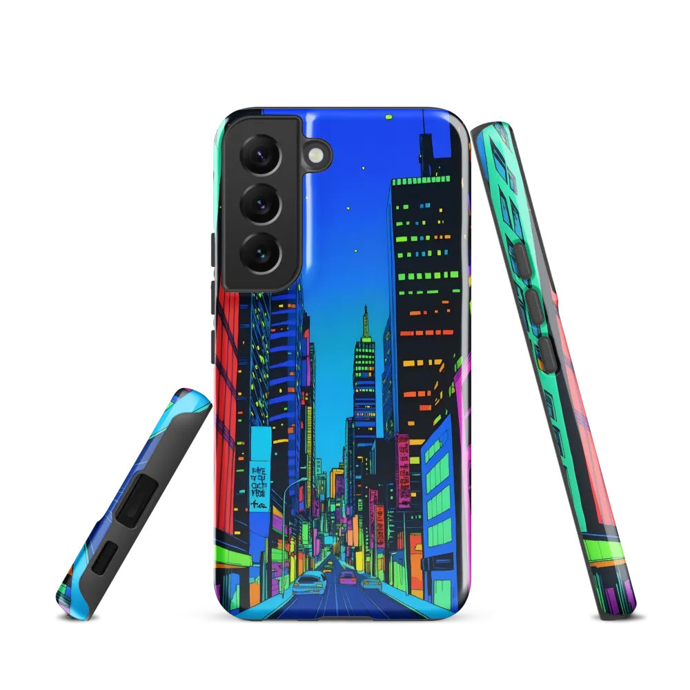 Neon Dreamscape: A Futuristic City at Dusk