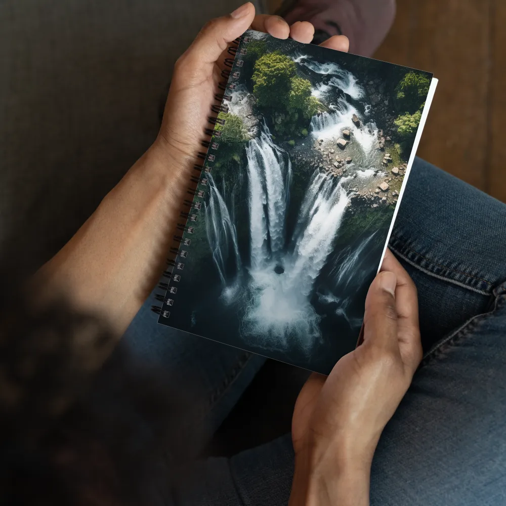 Nature's Power: The Cascading Waterfall | Spiral Notebook